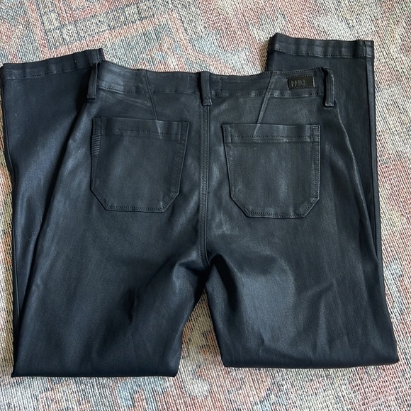 Paige Mayslie Straight Ankle Black Fog Luxe Coating - Picture 7 of 8